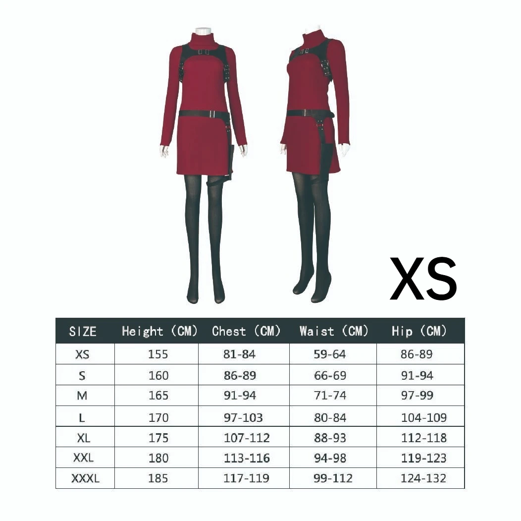 1-Pack Ada Wong Cosplay Set (RE4 Remake), Sweater, Socks & Holster, High Authenticity, Ideal for Gamers & Gifting