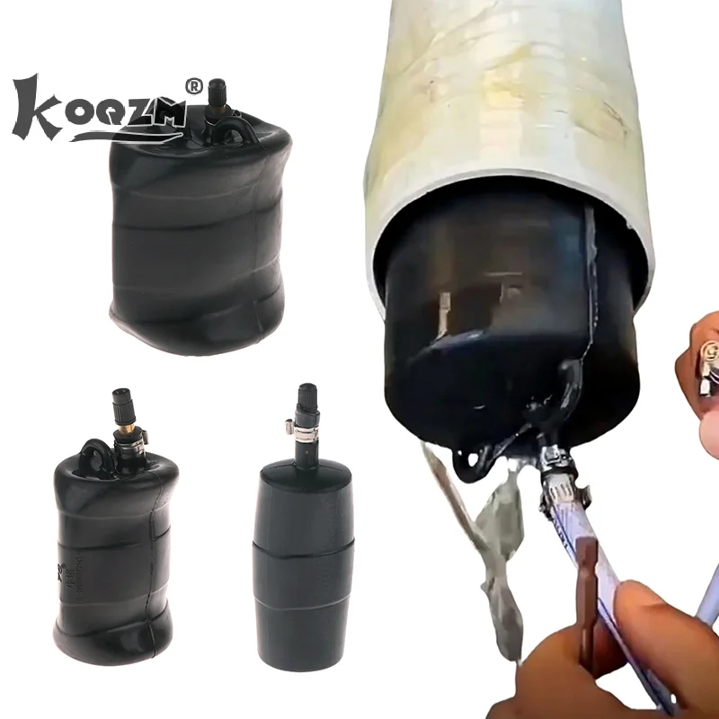 1 ชิ้นคุณภาพสูงยางธรรมชาติท่อระบายน้ํา Air Bag Inflatable Bung ปลั๊กหยุดบล็อก DN 50/75/100/110 ท่อ DIY อุปกรณ์เสริม