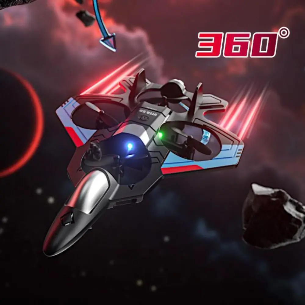 

EPP Foam Remote Control Aircraft RC Drones Rechargeable Four Motor Helicopter Toy 2.4G Stunt with Light V50 RC Plane Toy