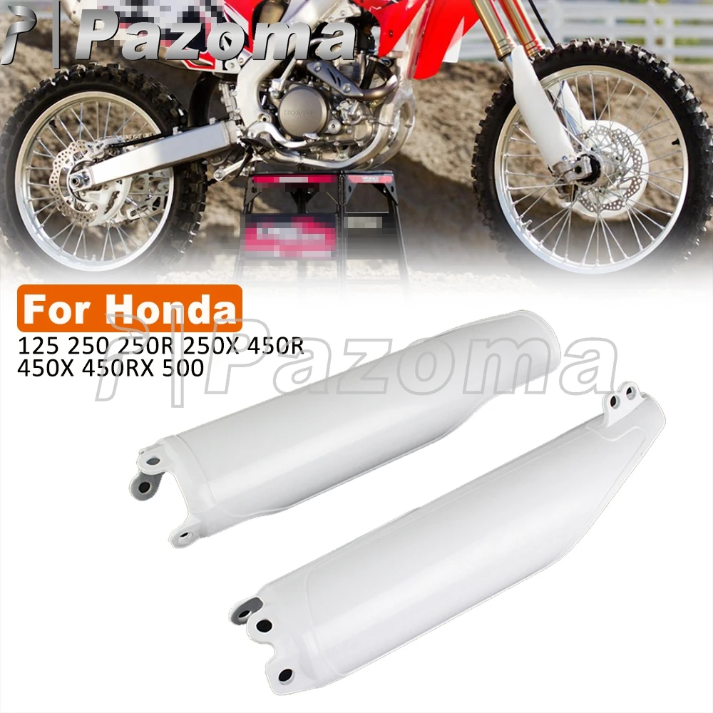 Motocross Racing Front Fork Guard Fork Tube Cover Protector For Honda CR125 CR250 CR500 CRF250R CRF250X CRF450R CRF450X CRF450RX 