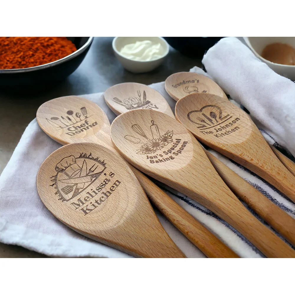 Деревянная ложка с гравировкой – обзор и цена Kitchen Baking Gifts
