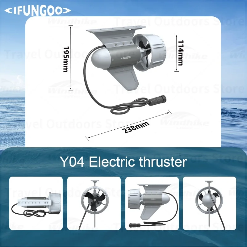 IFUNGOO Electric Fins Propeller For Kayak SUP Surfboard Canoes Paddle Board Electric Motor Paddle Surf Battery Kit 8.2kg Thrust view 3
