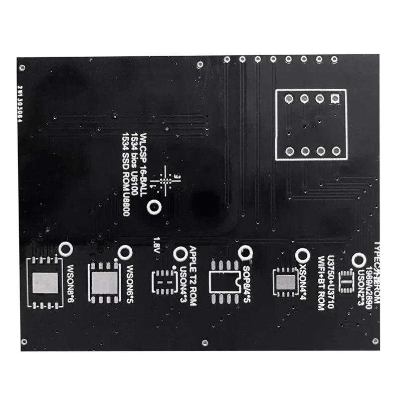 A93P T2 Chip Lese- und Schreib-BIOS-Sockel für Air T2 SSD ROM Typec ROM Halter