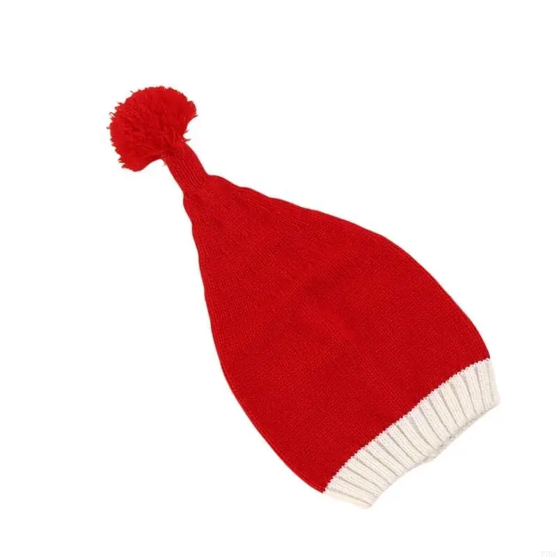 77HE Simple Street Hat Trendy Portable Hat Casual Long Plush Hat Windproof Warm Hat for Holiday Cheer and Comfortable