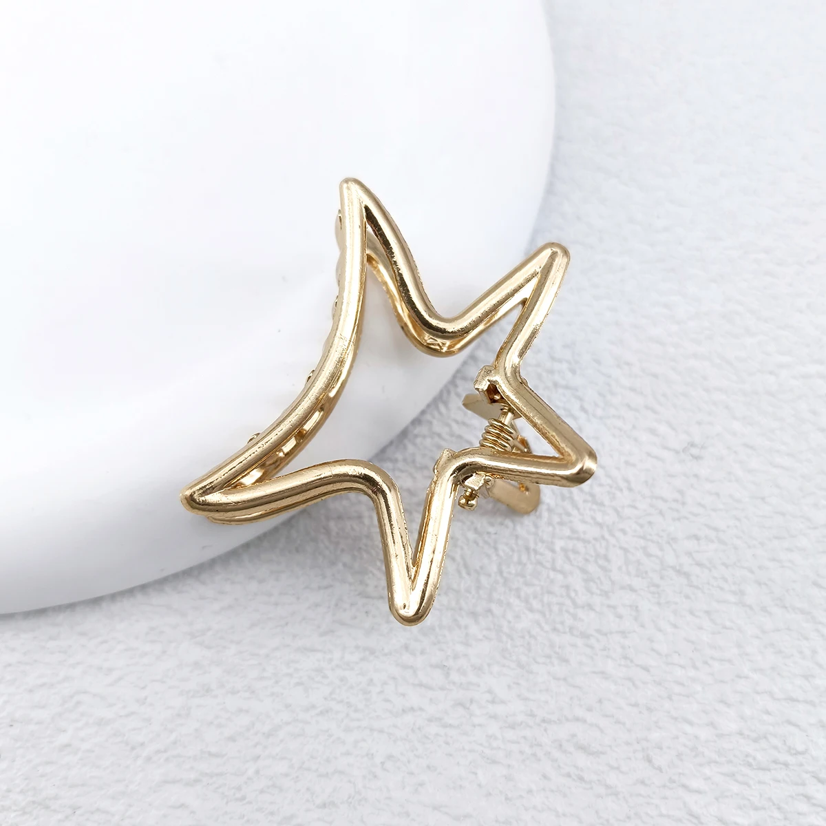 12 Stile Mode Mini 4 cm Metall Haar Klaue Für Frauen Gold Farbe Kreuz Krabben Haar Clip Koreanische Elegante Geometrische haarnadel Mädchen Haar – Detail 6