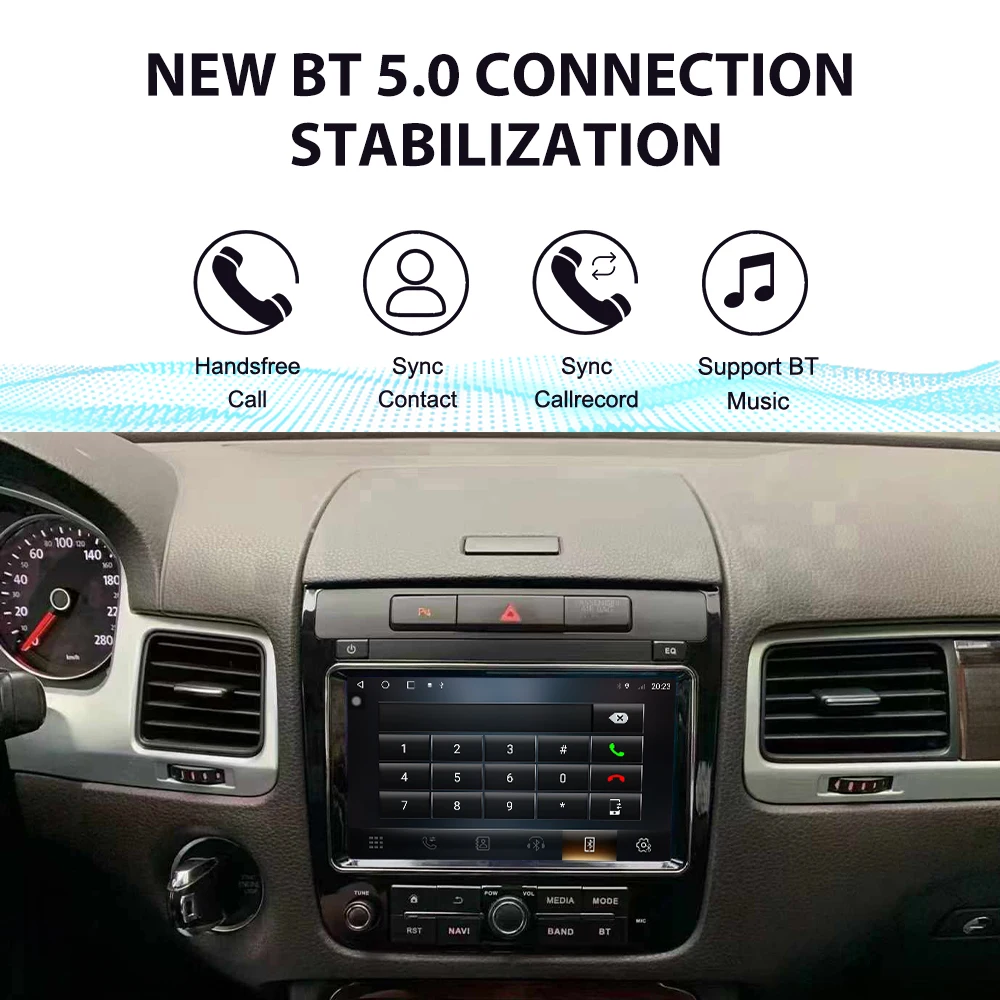 8 Inch Carplay for  Touareg 2011-2018 Car Radio GPS Navi Auto Wireless Touch Screen Head Unit Multimedia Player