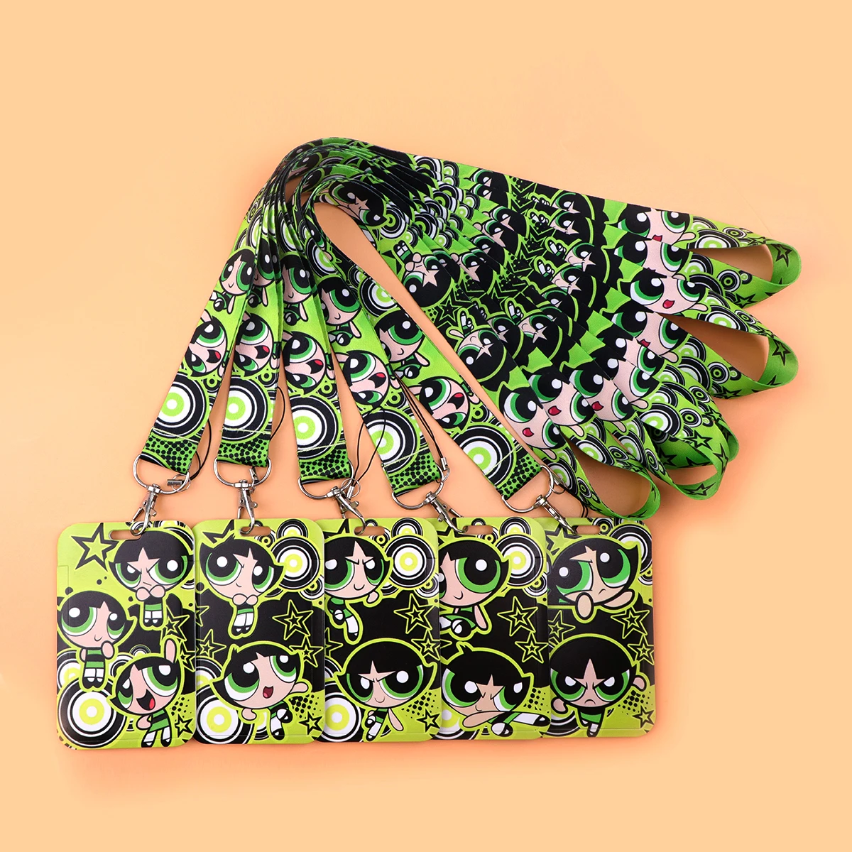 بارد امرأة صغيرة ضابط الشرطة الرسوم المتحركة اسهم لمفتاح الرقبة حزام معرف شارة حامل شنق حبل Keyrings اكسسوارات الهدايا #4