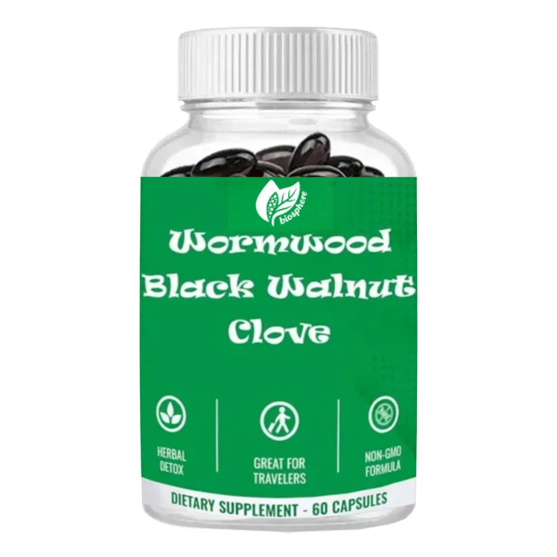 Worm, Black Walnut, and Lilac Complex | Whole Body Cleanse, Non GMO, Easy To Swallow | 60 Capsules