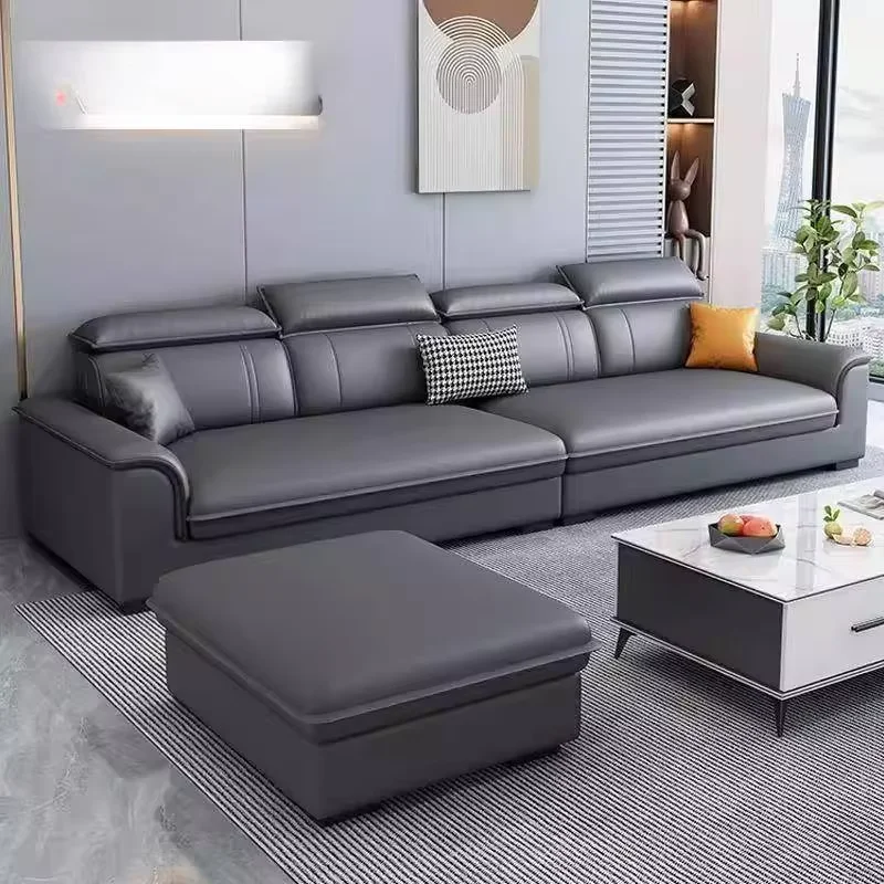 Gray Waterproof Living Room Sofas Pet Friendly Double CouchesLiving Room Sofas Lounges Bedroom Mobili Per Il Soggiorno Furniture