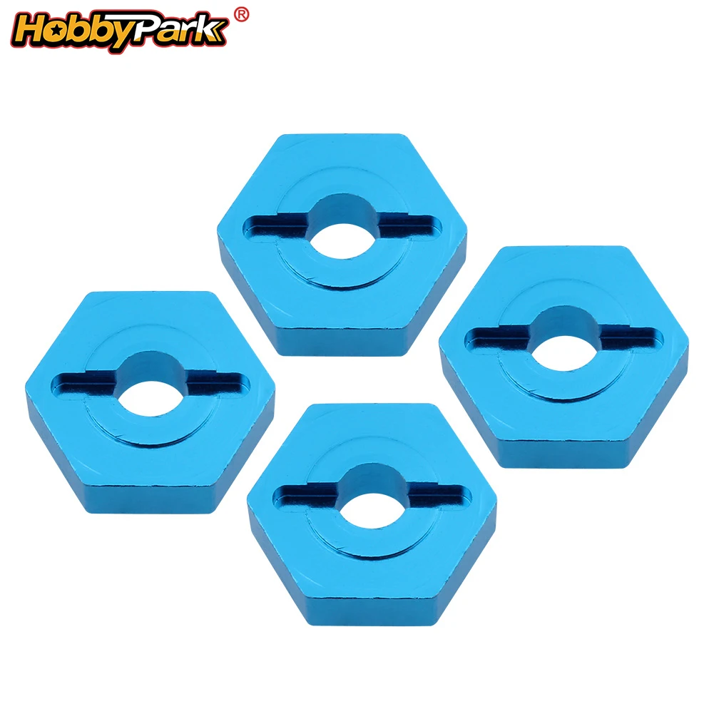 HobbyPark 7-12mm Aluminum Wheel Hex Convert Adapter Hub for Wltoys A949 A959 A969 A979 K929 1/10 1/18 RC Set of 4