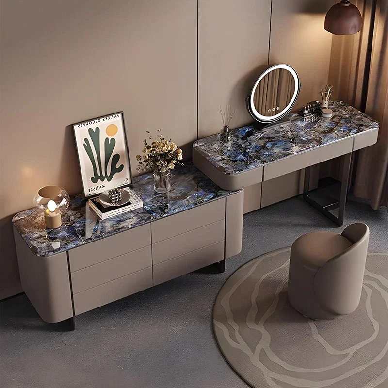 

Деревянный табурет, роскошные туалетные столики с выдвижными ящиками, дешевые сиденья для макияжа, мебель Coiffeuse De Chambre, маленькое зеркало, туалетные столики для хранения