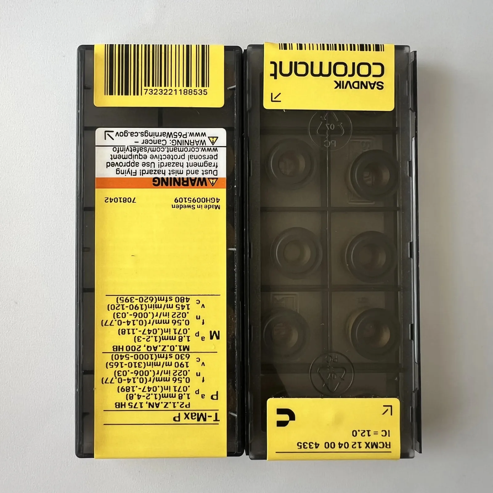 

SANDVIK / RCMX120400 4335 / Лезвие с ЧПУ из твердого сплава, 10 шт.