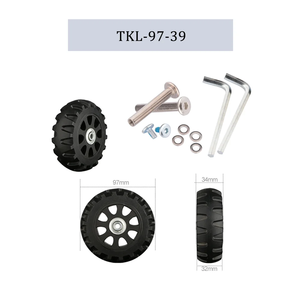 Wear Resistant PU Luggage Wheel For Replacement Universal PU Single Wheel For Luggage Suitcase Quiet PU Luggage Wheel For Travel