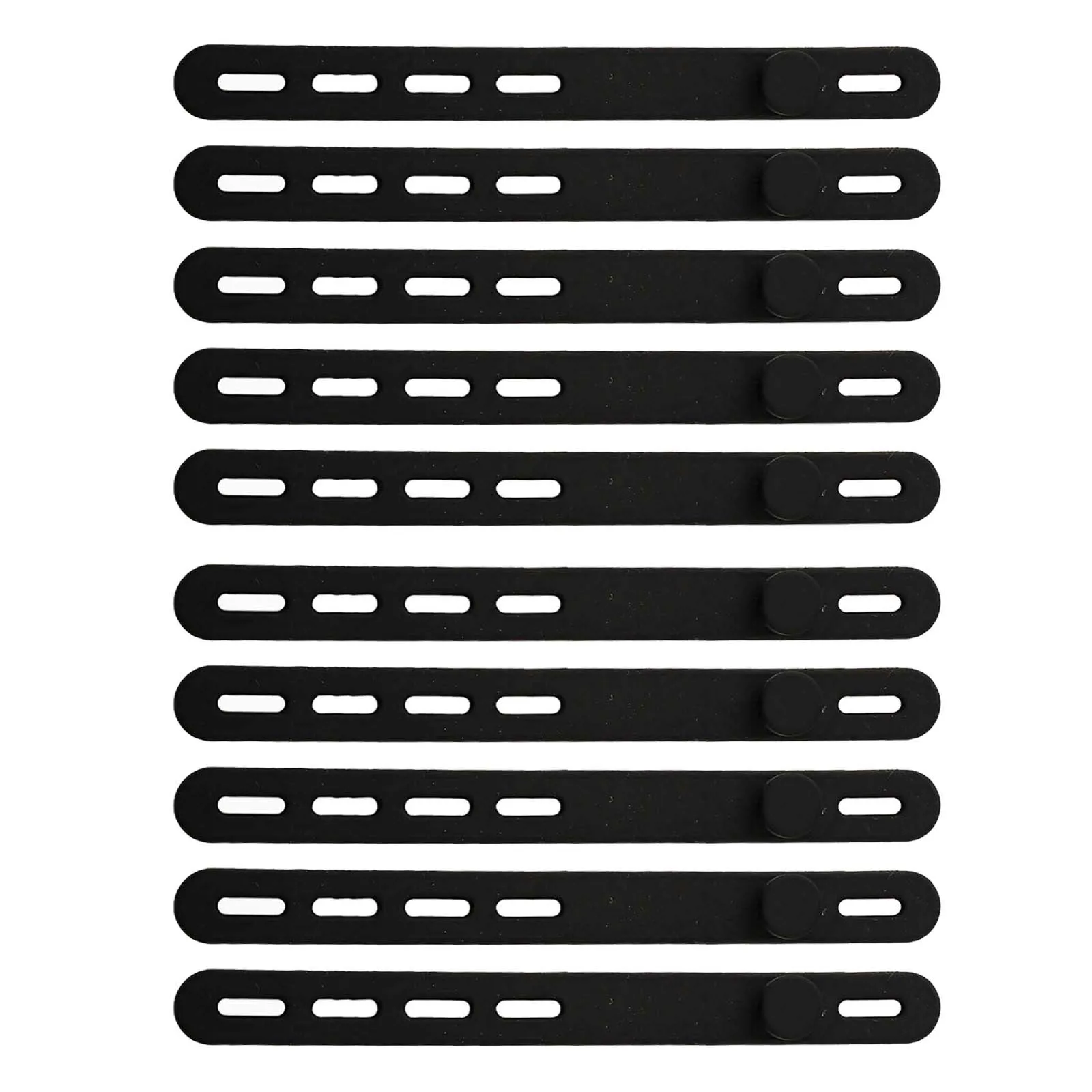 

Silicone Adjustable Cable Ties Set of 10 or 15 Reusable Organizers with Locking Design for Efficient Item Organization