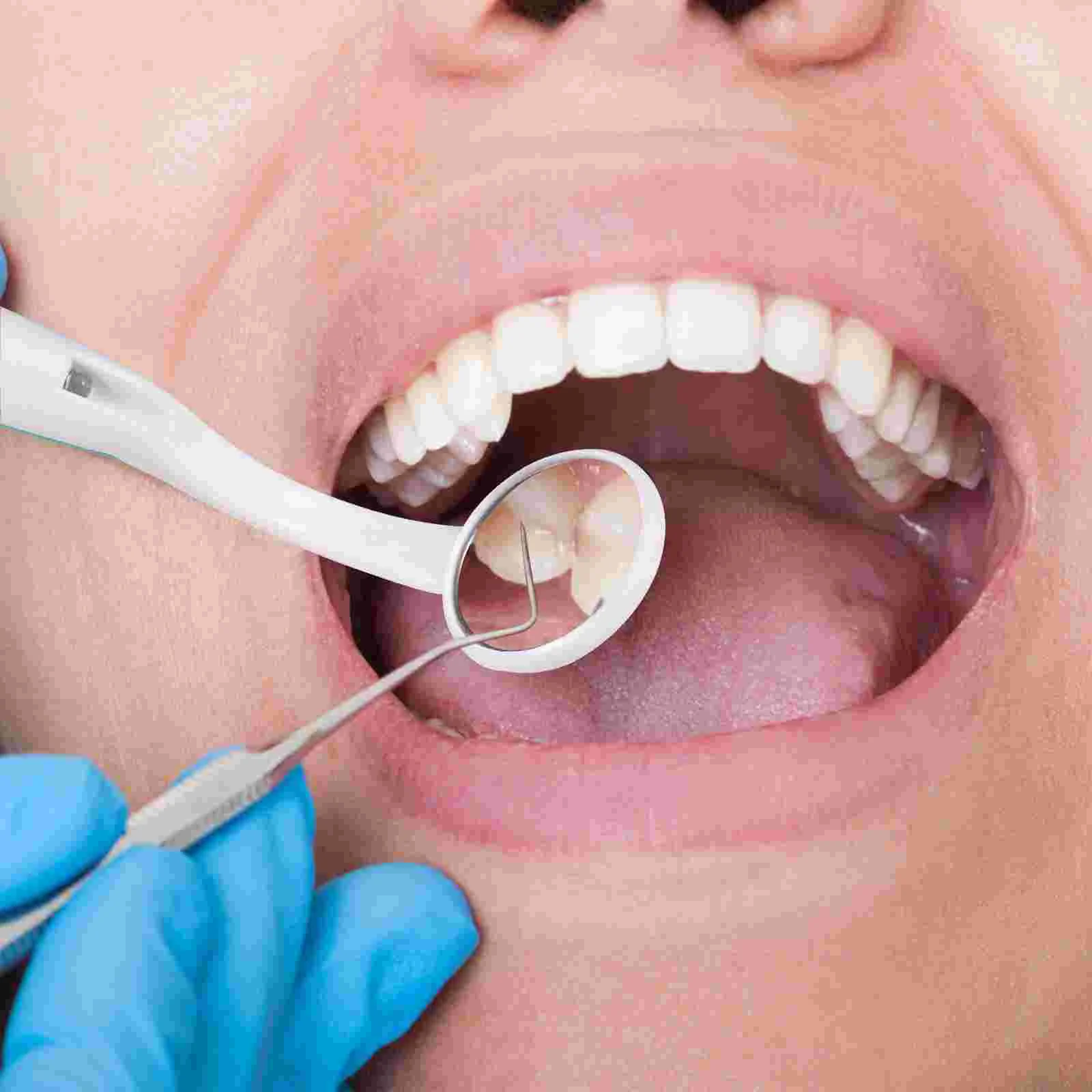 Espelho de boca ferramenta dentista espelhos iluminados led oral dental dentes internos suprimentos