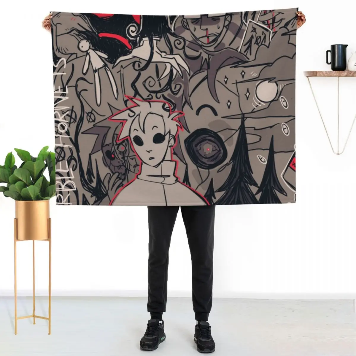 

marble hornets Throw Blanket Soft Breathable Blanket for Night Sleeping