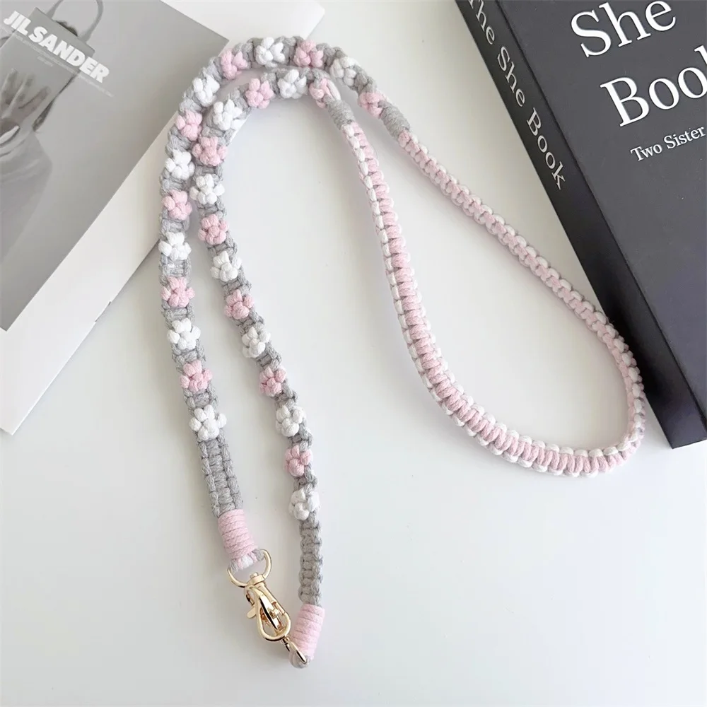 Hand Knitting Handmade Cat Paw Weaving Hanging Rope Keychain Mobile Phone Pendant Can Be Slung Diagonally Cute Durable Ropes