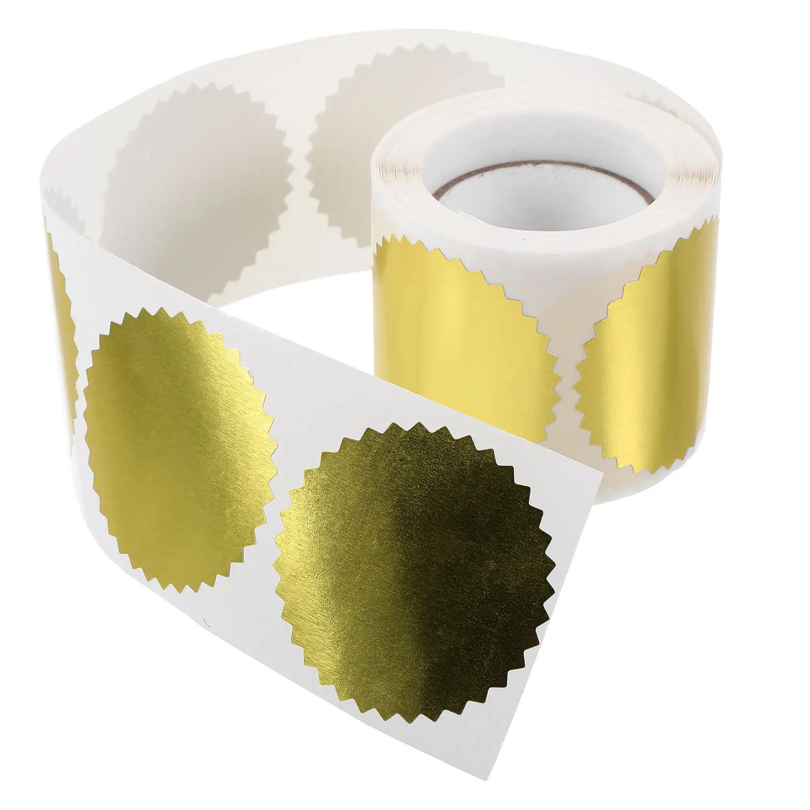 

Embossed Certificate Seals Roll Paper Diploma Medal Stickers for Graduation Certificates Awards Authorizations Stock