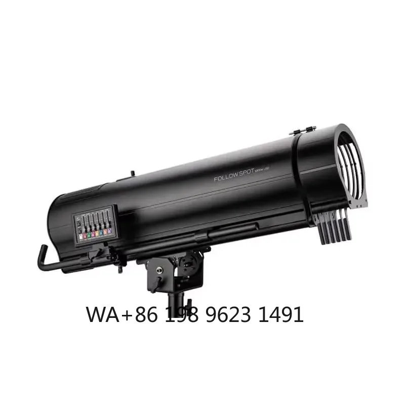 1000W Dimmable Full Color LED Follow Spot Light With Stand for Theater Wedding Party Concert Stage Event