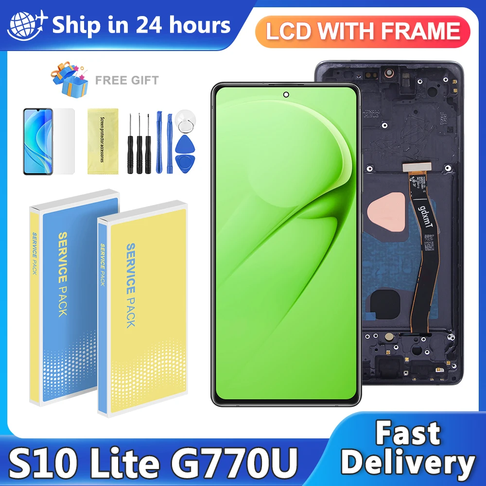 

OLED For Samsung S10 Lite LCD Display Touch Screen G770F SM-G770F/DS G770U1 For Samsung S10lite Display Replacement