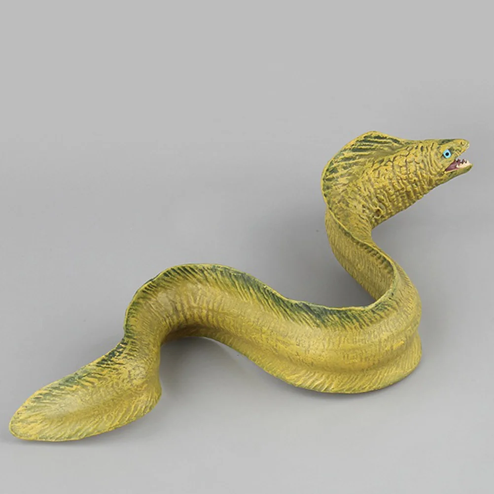 

1pc Muraenesox Cinereus Premium Plastic Marine Animal Decor Lifelike Simulated Ocean Creature Ornament For Kids Home