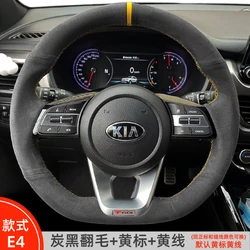 DIY Hand Sewn Car Steering Wheel Handle Cover For KIA Sportage Forte Cerato k3 k5 k2 kx3 k4