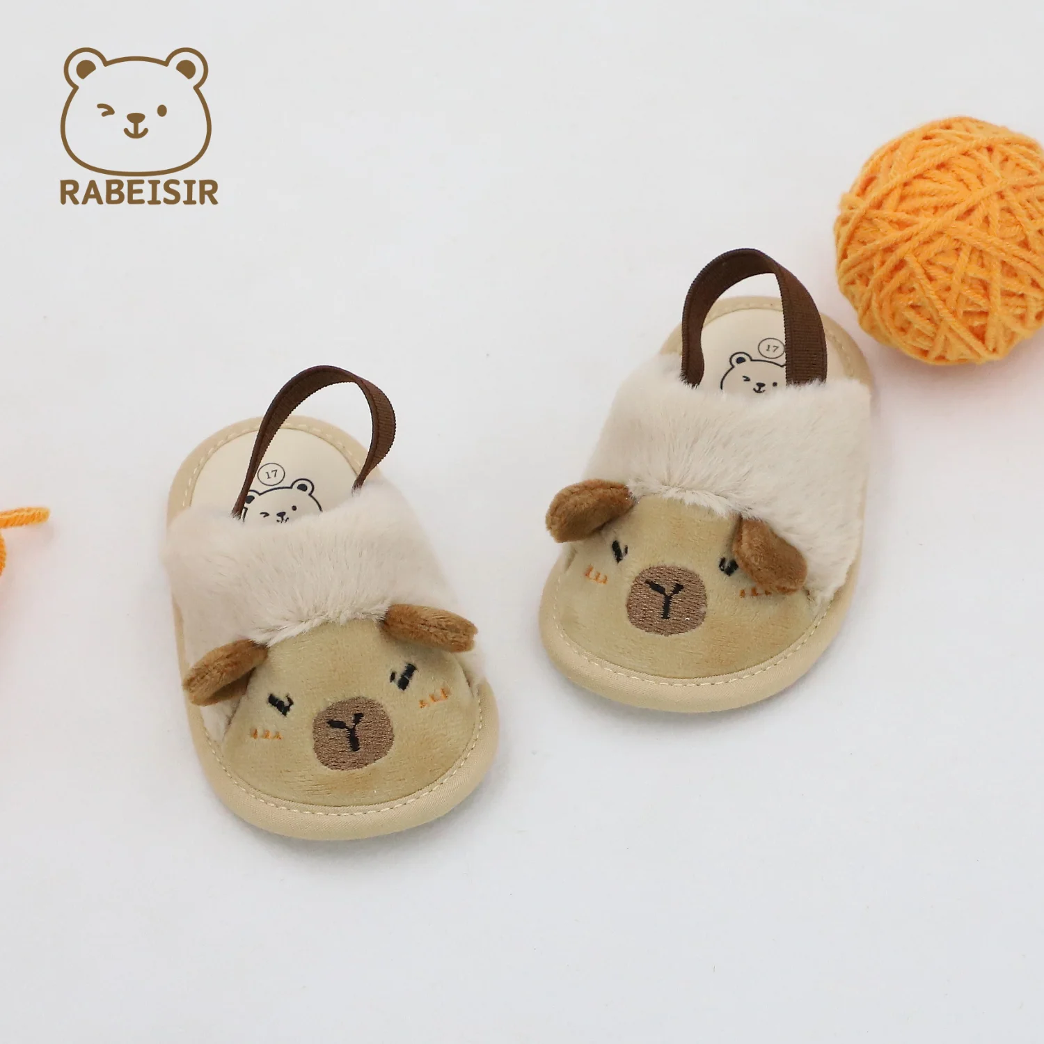شباشب شعر للأطفال، حذاء مشي للأطفال بنعال ناعمة، مريح من 0-6-12-18 أنماط الخريف والشتاء