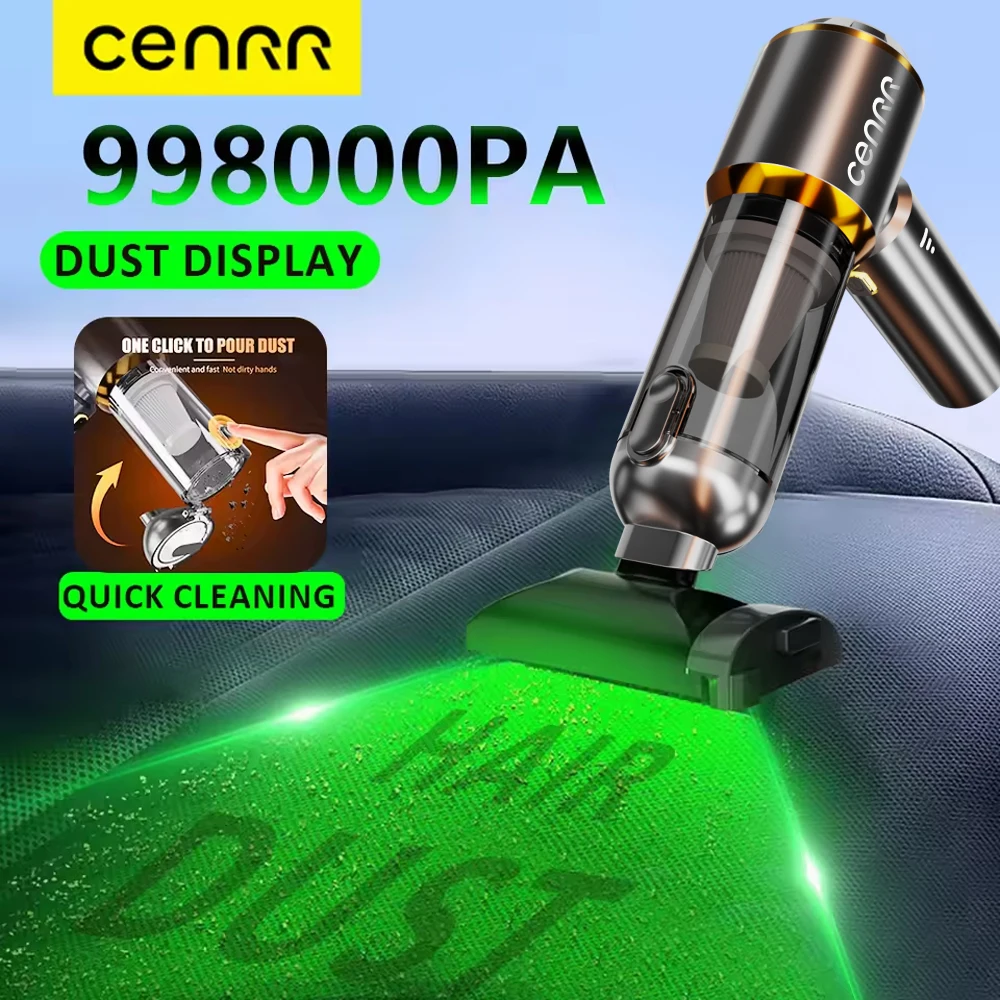 CENRR-Mini aspirateur de voiture portable sans fil, injuste, souffleur de détermination domestique, nettoyeur de voiture, 998000PA