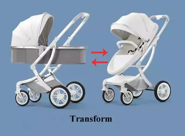 OEM able new arrival 3 in 1 luxury portable aluminum alloy baby pram stroller travel buggy set for 0-36 months newborns infant