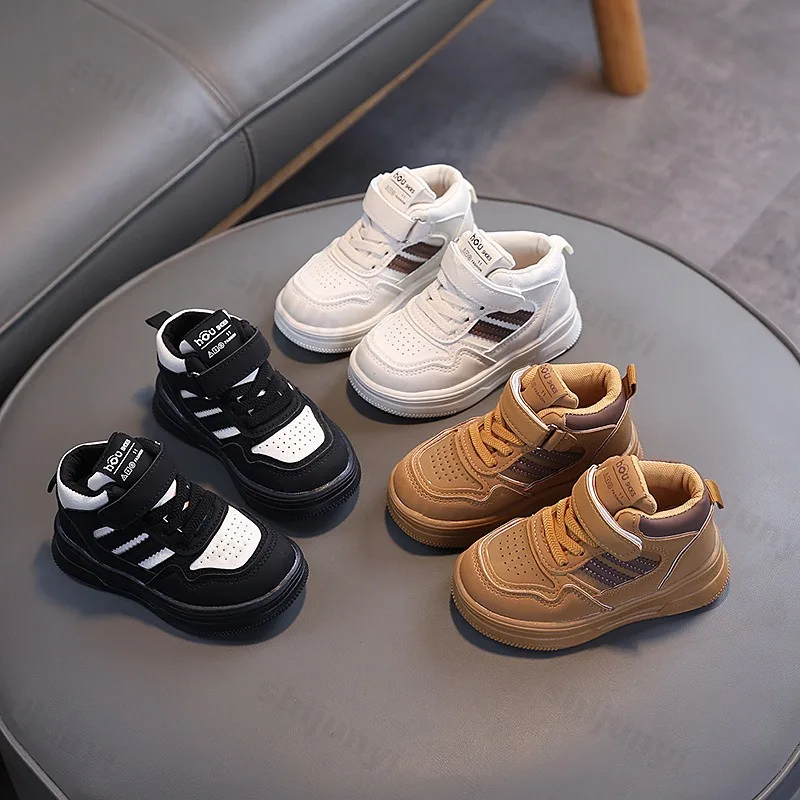 Children's Ankle Boots 2025 Autumn Fashion Outdoor Casual Shoes Girl Boys Toddler Comfortable Non Slip Platform Sports Shoes