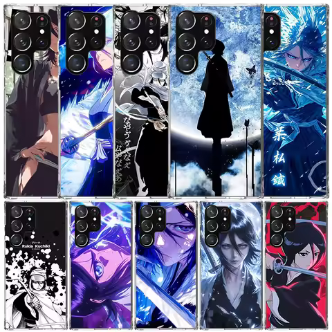 Bleach Kuchiki Rukia Soft Cover for Samsung Galaxy S25 S24 S23 Ultra S22 S21 Plus S20 FE S10 + S25Edge Print Pattern Cases