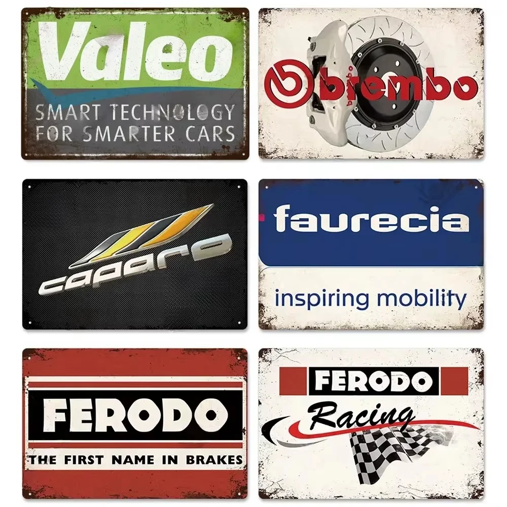 خمر قطع غيار السيارات علامات الألومنيوم ملصق معدني ل ورشة عمل المرآب أبي نادي بار قطع غيار السيارات تسجيل لوحة الإعلان جدار ديكور #4