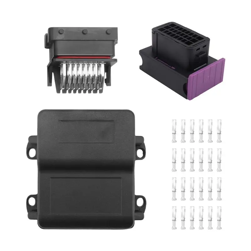 

Разъем для автомобильного ЭБУ A85E, алюминиевый корпус, 24-контактный, гнездовой, для подключения проводки к плате, для бортового контроллера автомобиля