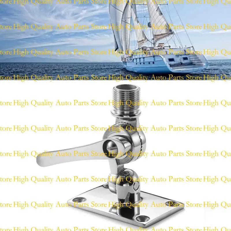 G7NA Ratchet Rail Mount, Marine VHF Antenna Mounts,Radio Antenna Base Stainless Steel Adjustable Base Mount
