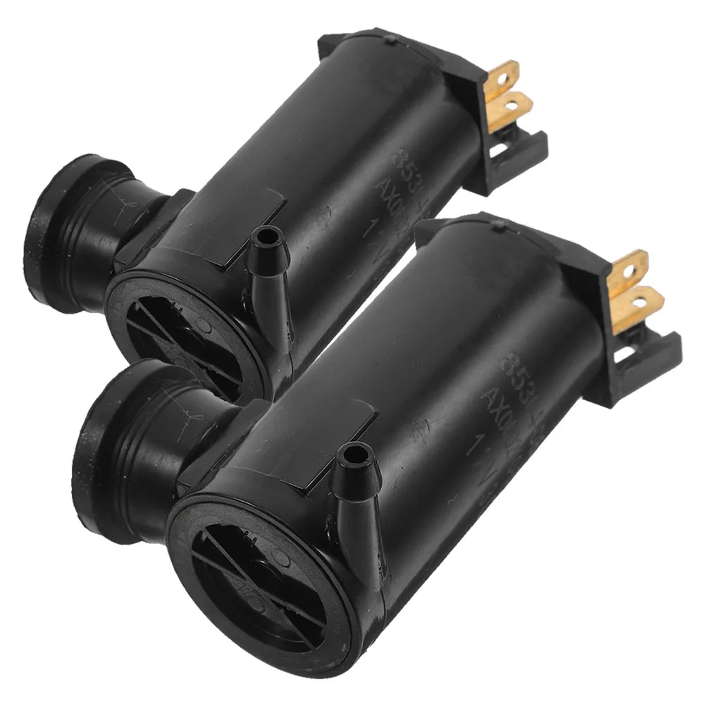 

2Pcs Universal Car Wiper Washer Pump Large Hole Motor High Efficiency Spraying Durable Reliable Easy Installation