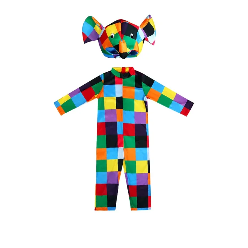 أزياء الفيل للأطفال لطيف الأطفال الحيوان تأثيري مدرسة كرنفال حفلة الزي عيد الفصح بوريم لعب الأدوار دعوى للفتيات الفتيان ho3