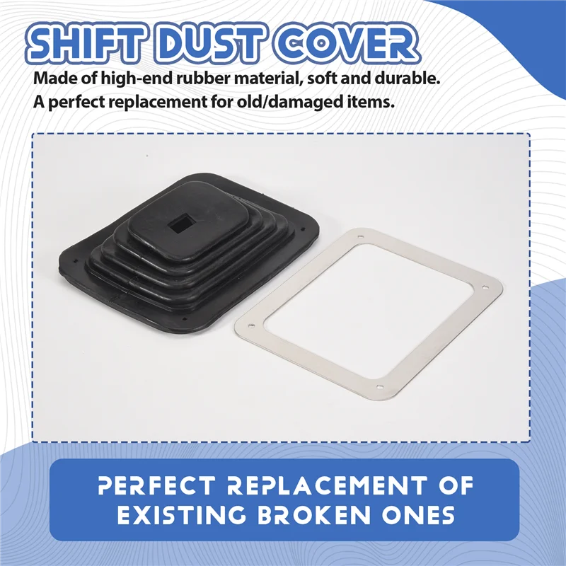 BB-Car التحول غطاء غبار المطاط شيفتر التمهيد مع لوحة الكروم 5 5/8X6 3/4 دليل التلقائي ل Hurst B & M GM350