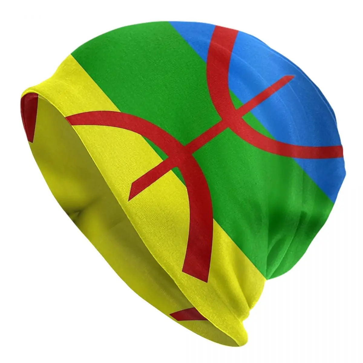 Amazigh International Flag Bonnet Homme Outdoor Thin Hat Amazigh Berber Flag Beanies Caps For Men Women Style Fabric Hats