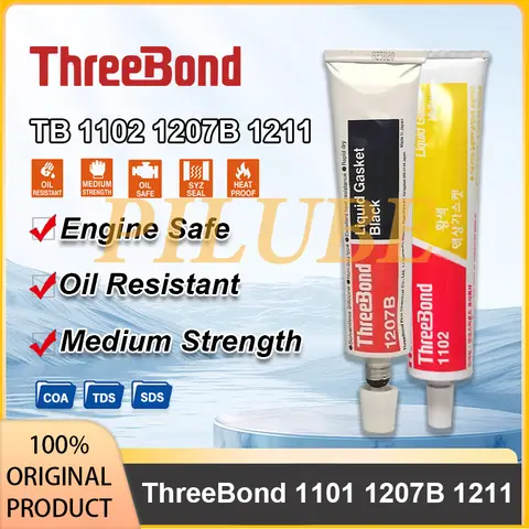 ThreeBond 1102 1184 1207B 1211 Gasket Sealant 200g Oil-Resistant Gray Paste for Automotive Engine Gearbox & Industrial Assembly