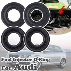 4Pcs Fuel Diesel Injector Seal Ring For Audi A1 8X A3 8P 8V A4 B8 8K A5 8T A6 C7 4G Q3 8U Q5 8R TT Valve Gaskets Holder Cover