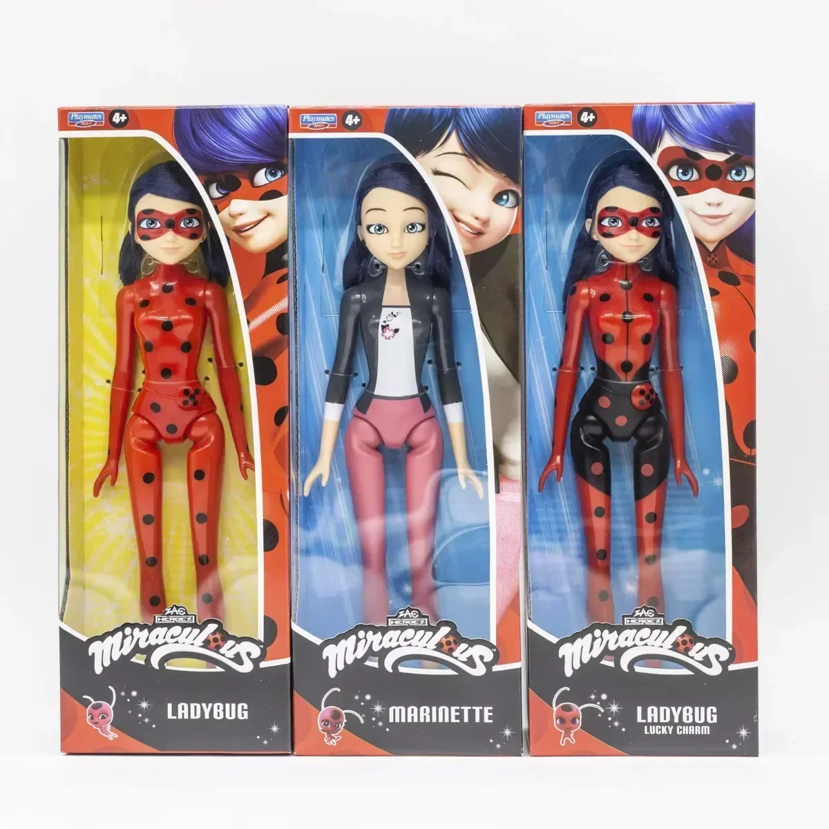 Miraculous Ladybug Marinette Cat Nior Doll Toy Collezione di figure di supereroi Queen Bee Anime Figure Regali di compleanno per bambini Ornamenti