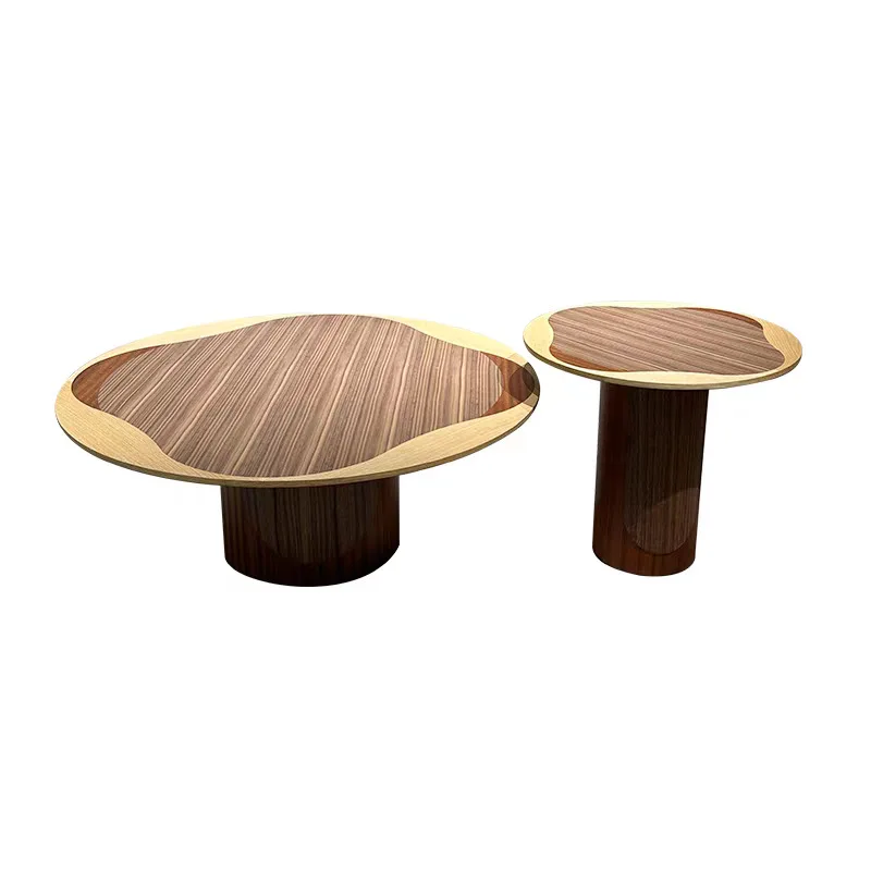 

Special-shaped round coffee table, living room, sofa side, FRP Internet celebrity round corner