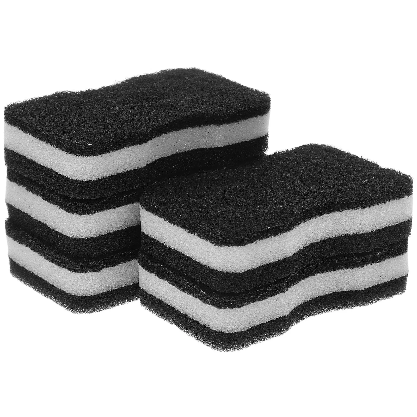 5Pcs Slim Waist Dishwashing Sponge Pads for Kitchen, Bathroom, Sink, Stovetop & Faucets – Tough Mess Cleaner