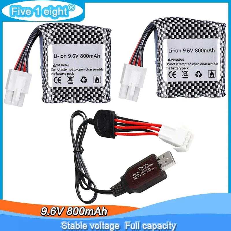 EL-6P 9.6V 800mAh 20C Li-ion Battery for S911 S912 9115 9116 9120 15-DJ02 15-DJ03 RC Truck RC car Toys 1/12 Racing Car