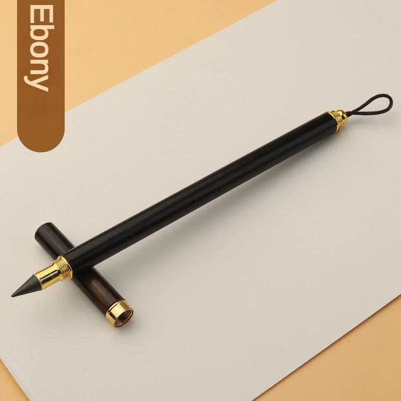 Wooden Unlimited Writing Pencil HB with Graphite Pen Tip Eternal Drawing Painting Infinity Pen Art School Supplies Stationery