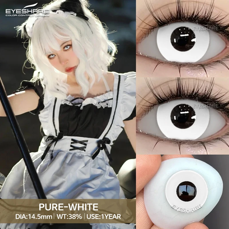 EYESHARE 1Pair Color Contact Lenses For Eyes Anime Cosplay Blue Red Colored Lenses Halloween Beautiful Pupil Yearly Eyes Contact