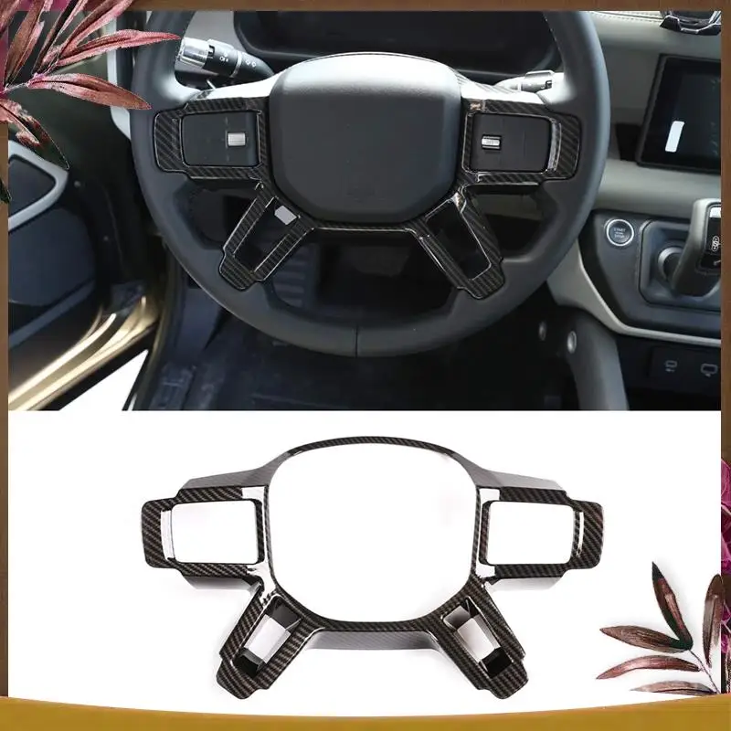 

AB59-для Land Rover Defender 90 110 2020-2023, декоративная накладка на руль, аксессуары для интерьера (АБС-пластик из углеродного волокна)