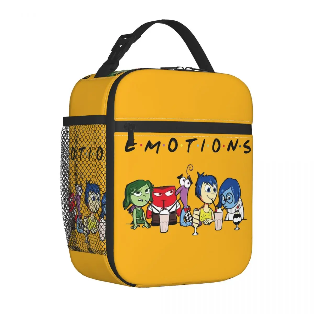 EMOTIONS Insides Outs Insulated Lunch Bag High Capacity Lunch Container Thermal Bag Tote Lunch Box College Picnic Men Women