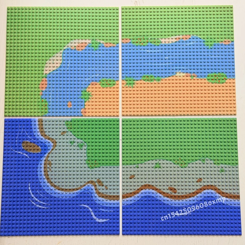 1PC 32x32 Baseplate Compatible 3811 Classic MOC Bricks Parts Building Blocks Jungle Forest Ocean Base Board Accessories Kids Toy