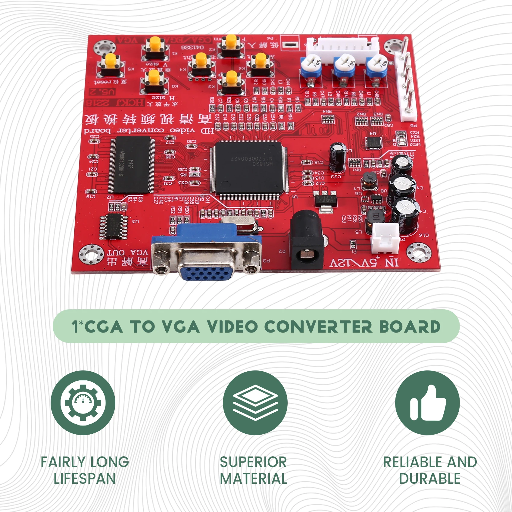[B24B!】 Arcade Video Game Converter Board CGA To VGA Conversion Adapter For Game Consoles